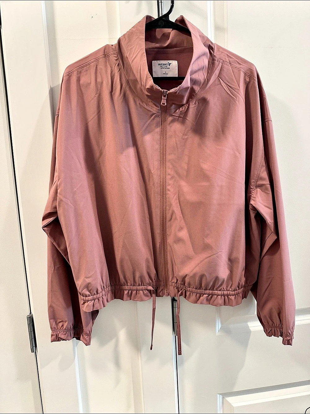 Old Navy Active StretchTech Mock-Neck Track crop Jacket